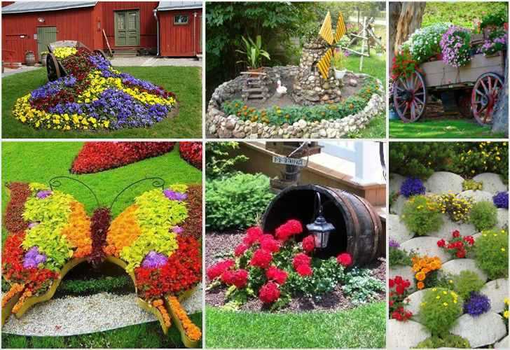 Какие бывают виды цветников ландшафтного стиля: фото разновидностей, дизайн садовых клумб разных типов на даче